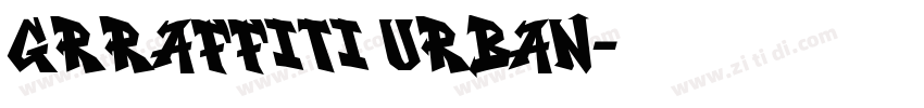 grraffiti urban字体转换